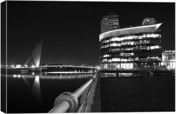 Salford Quays Media City Canvas Print by Wayne Molyneux