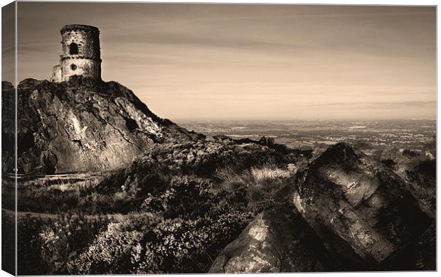 Cheshire Plains from Mow Cop Canvas Print by Wayne Molyneux