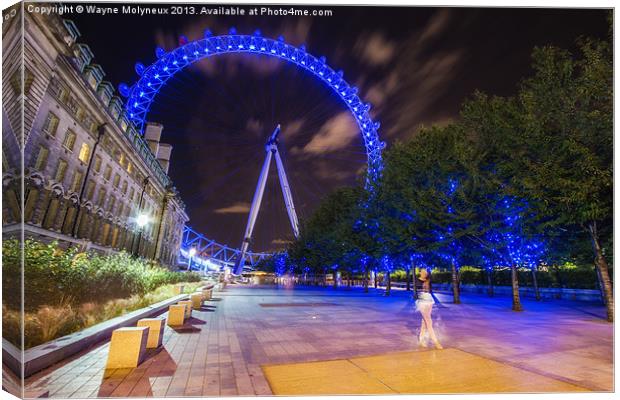 The London Eye Canvas Print by Wayne Molyneux