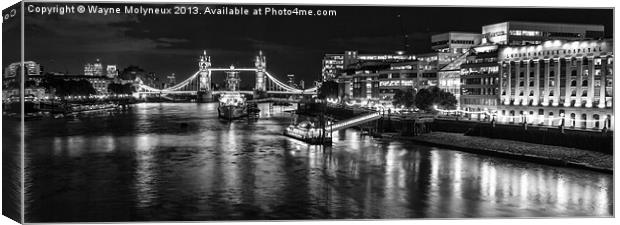 River Thames & Tower Bridge Canvas Print by Wayne Molyneux