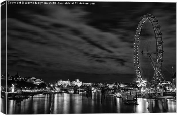 The London Eye Canvas Print by Wayne Molyneux