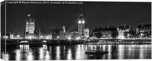 Palace of Westminster Canvas Print by Wayne Molyneux