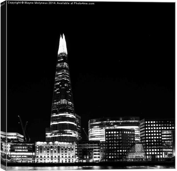  The Shard London Canvas Print by Wayne Molyneux