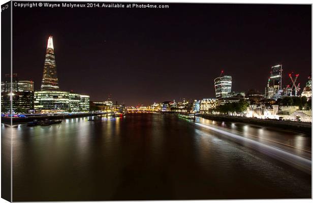  River Thames London Canvas Print by Wayne Molyneux