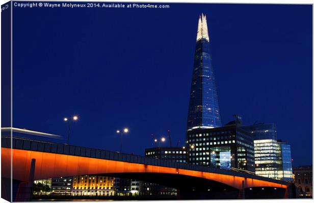 The Shard & London Bridge  Canvas Print by Wayne Molyneux