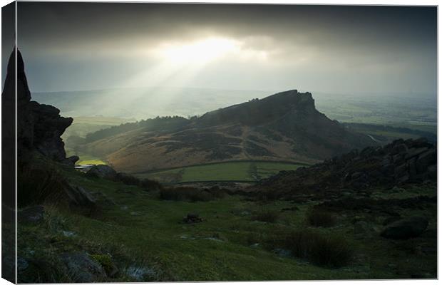 Dawn at Hen Cloud Canvas Print by Wayne Molyneux