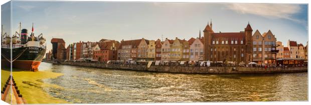 Gdansk, North Poland - August 13, 2020: Sunset Pan Canvas Print by Arpan Bhatia