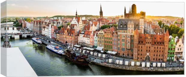 Gdansk, North Poland - August 13, 2020: Wide angle Canvas Print by Arpan Bhatia
