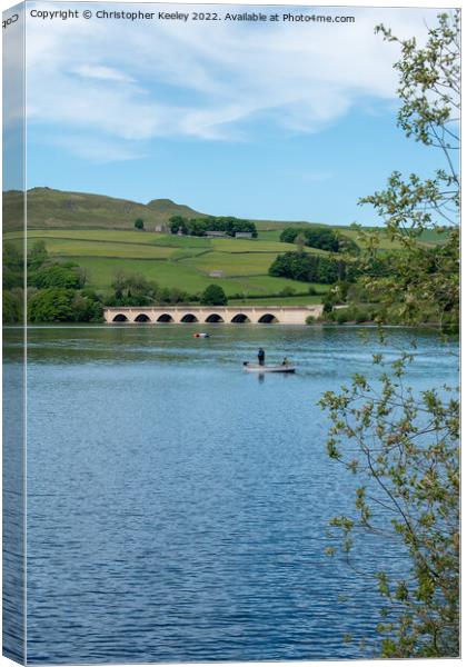 Summer day at Ladybower Reservoir Canvas Print by Christopher Keeley