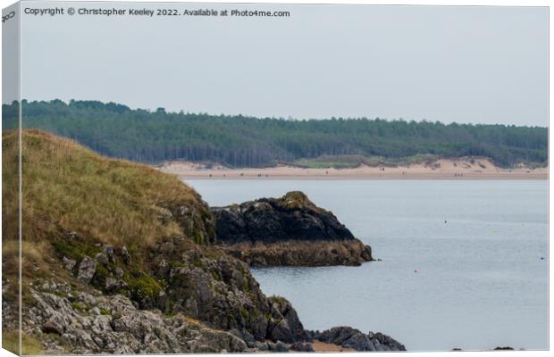 Llandwyn beach Canvas Print by Christopher Keeley