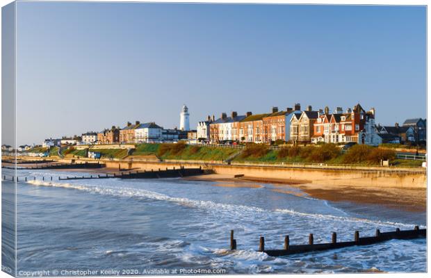 Southwold beach Canvas Print by Christopher Keeley