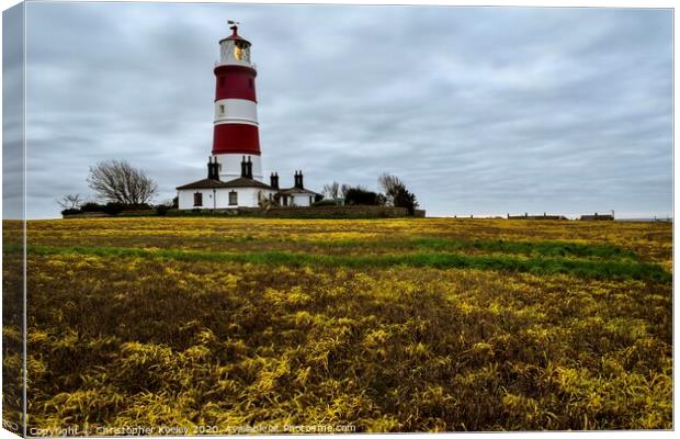 Happisburgh Lighthouse Canvas Print by Christopher Keeley