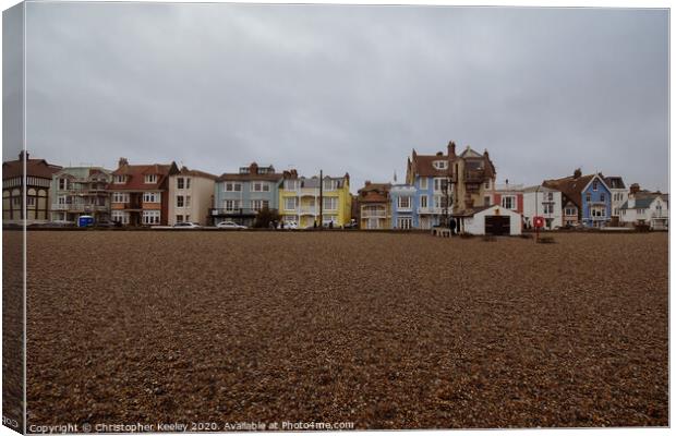 Aldeburgh beach Canvas Print by Christopher Keeley