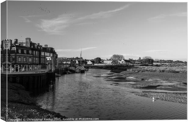 Blakeney quay Canvas Print by Christopher Keeley