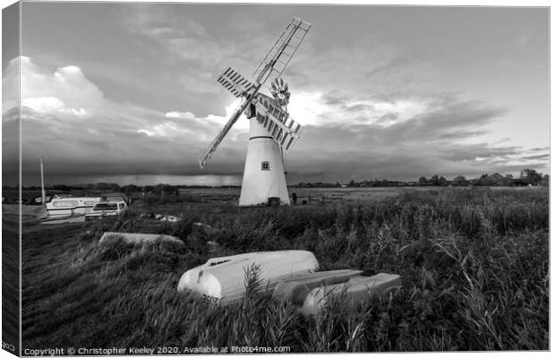 Thurne Mill Canvas Print by Christopher Keeley