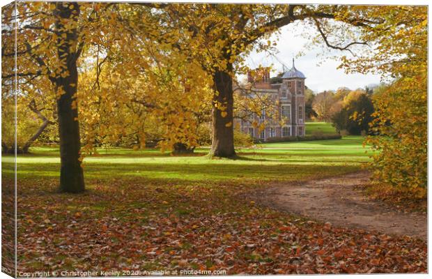 Autumn at Blickling Canvas Print by Christopher Keeley