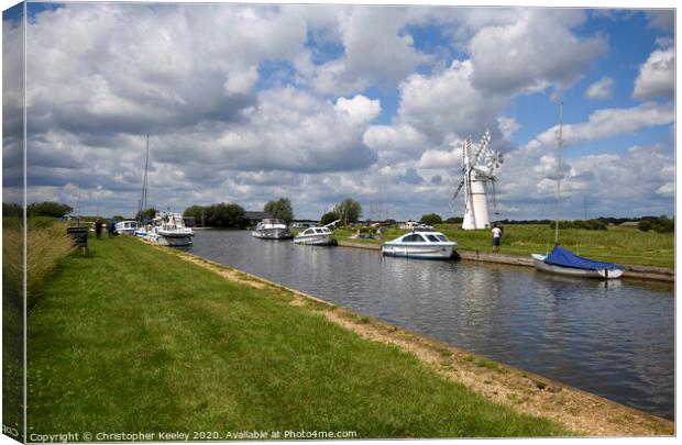 Thurne Mill Canvas Print by Christopher Keeley