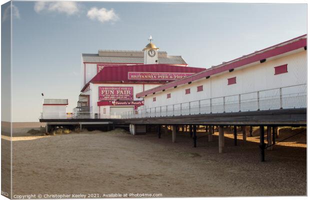 Great Yarmouth pier Canvas Print by Christopher Keeley