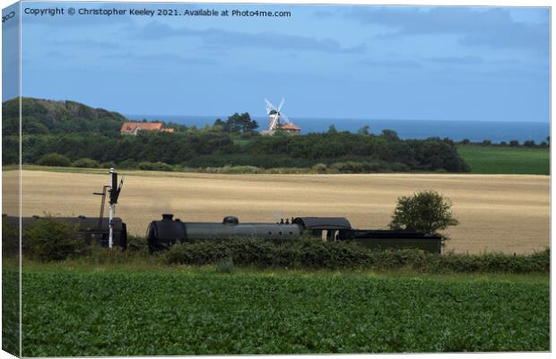 North Norfolk Railway Canvas Print by Christopher Keeley