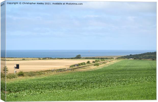 Summer day on the North Norfolk coast Canvas Print by Christopher Keeley