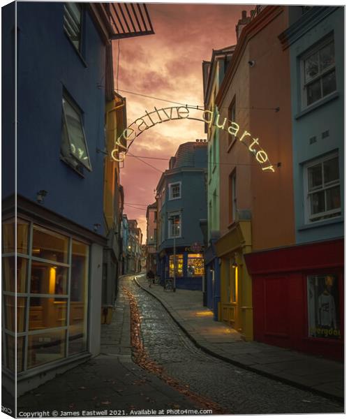 Folkestone Old High Street Canvas Print by James Eastwell