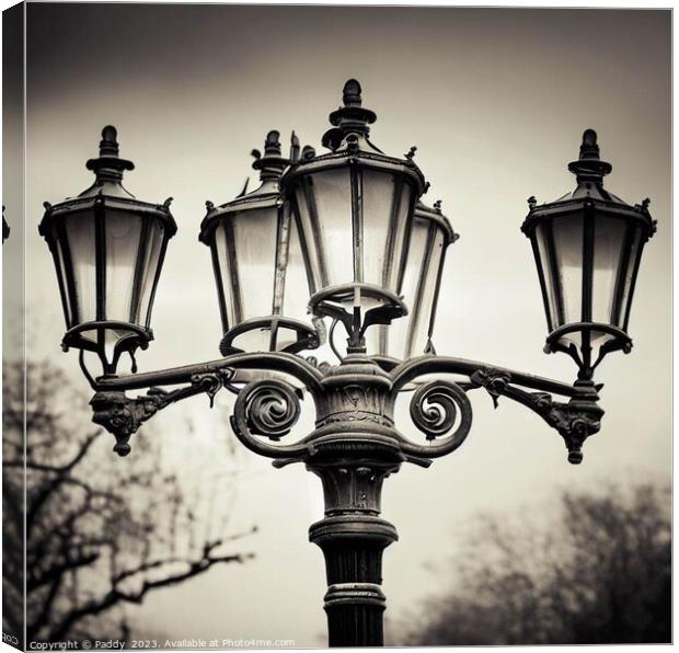 A victoriana street light Canvas Print by Paddy 