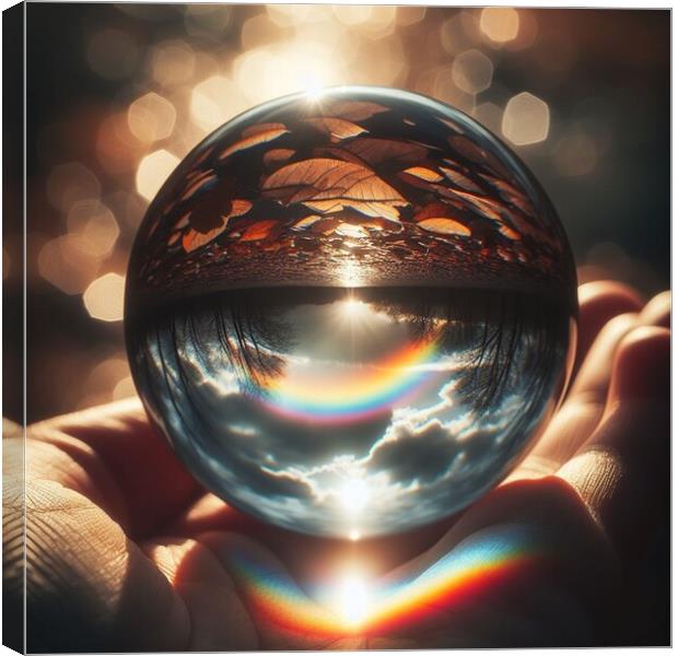 Life through a crystal ball  Canvas Print by Paddy 