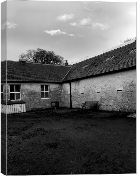 the Farmer Cottage Canvas Print by Paddy 