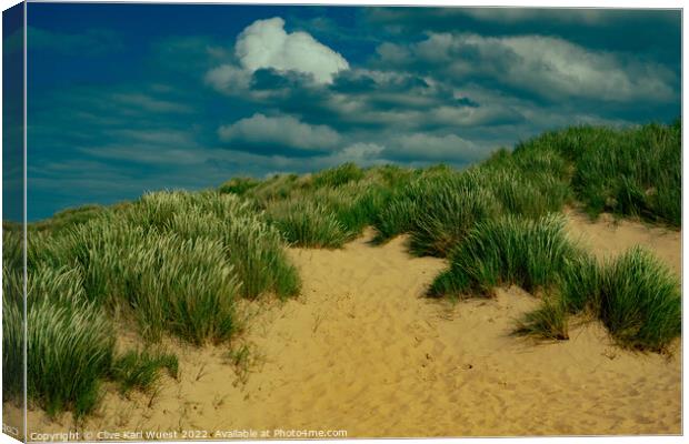Holkham Dunes  Canvas Print by Clive Karl Wuest