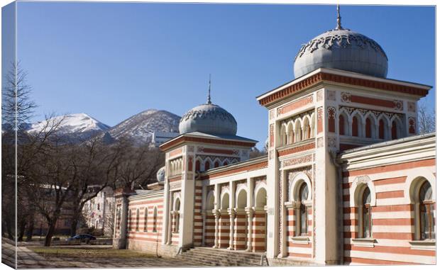 Bath  mineral  in Zheleznovodsk.  Canvas Print by Mikhail Pogosov