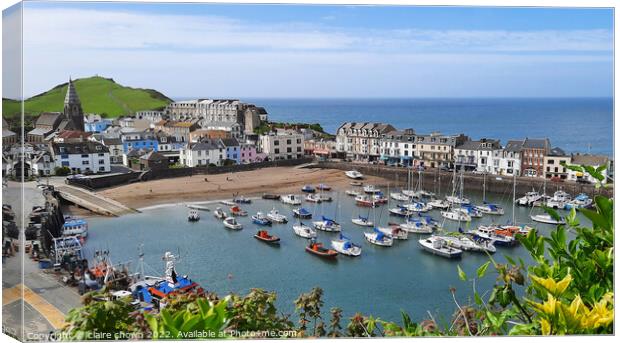 Ilfracombe Harbour Canvas Print by claire chown