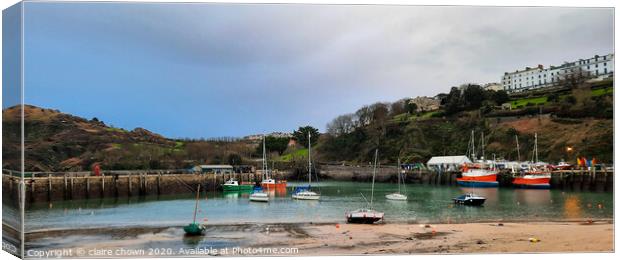 Ilfracombe Harbour Canvas Print by claire chown