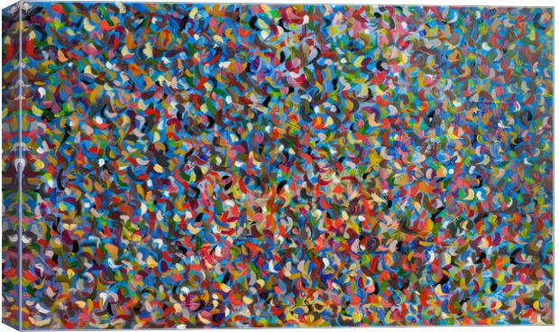Lliw acrylic abstract Canvas Print by Roger Aubrey