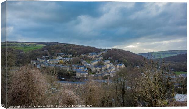 Calder Valley storm clouds Canvas Print by Richard Perks
