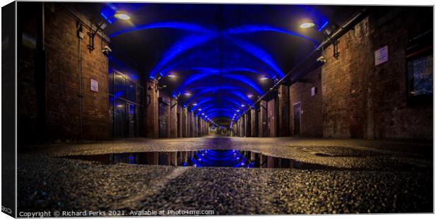 Leeds City Dark Arches after the storm Canvas Print by Richard Perks