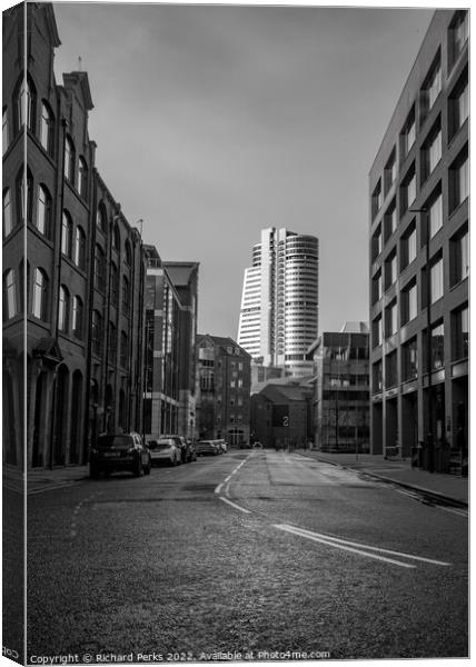 Empty Streets of Leeds Canvas Print by Richard Perks