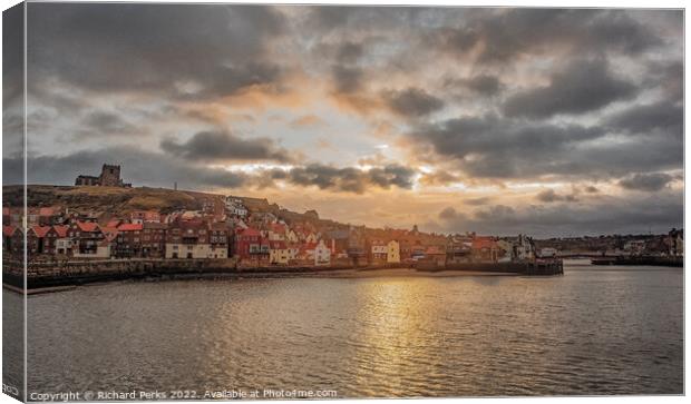 Across the Harbour - Whitby Canvas Print by Richard Perks