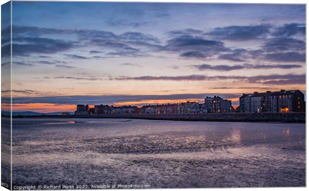 First Light over Morecambe Bay Canvas Print by Richard Perks