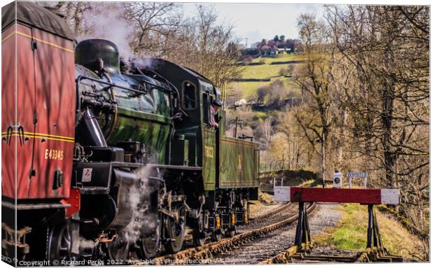 Trundling through the Worth Valley Canvas Print by Richard Perks