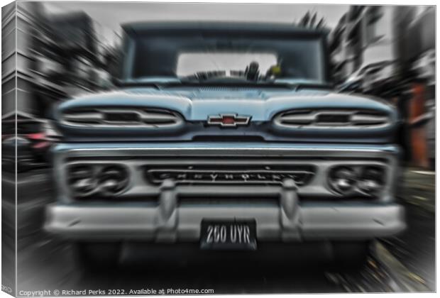 1960`s Chevrolet Apache Truck Canvas Print by Richard Perks