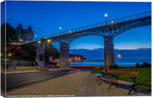 Evening time Scarborough South Bay Canvas Print by Richard Perks