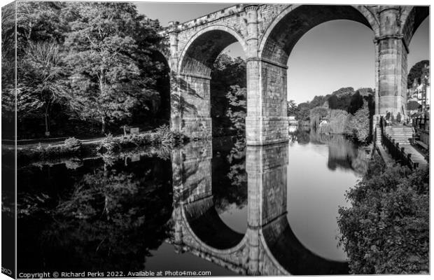 Knaresborough Arches Canvas Print by Richard Perks