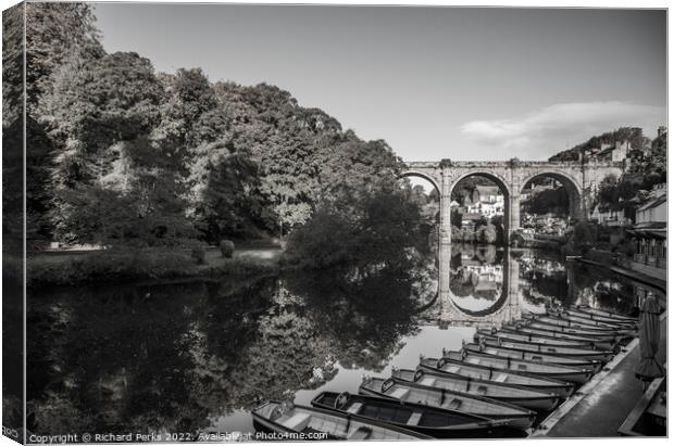 Boating on the Nidd - Knaresborough Canvas Print by Richard Perks