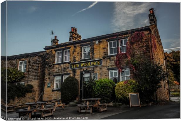 Emmerdale`s Woolpack Inn Canvas Print by Richard Perks