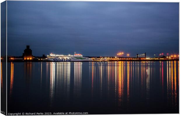 Birkenhead Lights Canvas Print by Richard Perks