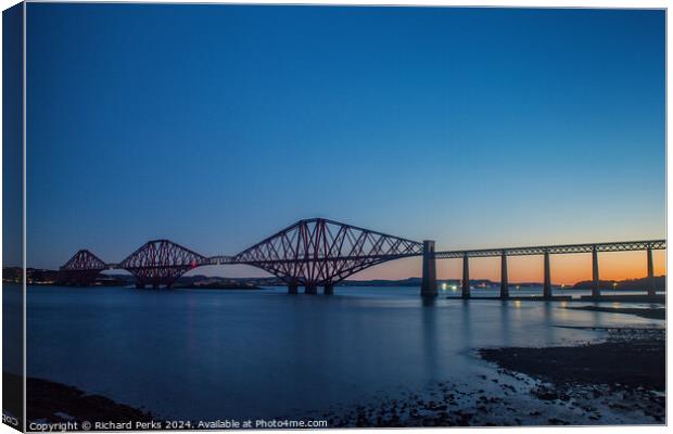 Dawn on the Firth of Forth Canvas Print by Richard Perks
