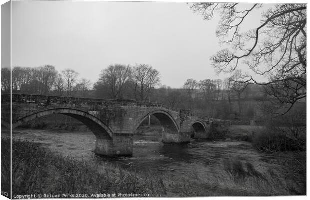 River Wharfe at Barden Canvas Print by Richard Perks