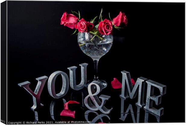 You n Me Valentine Canvas Print by Richard Perks