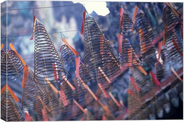 ASIA VIETNAM CAN THO TEMPLE  Canvas Print by urs flueeler