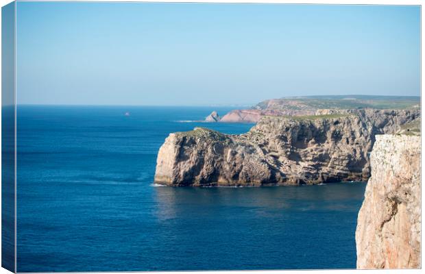 PORTUGAL ALGARVE SAGRES CABO DE SAO VICENTE Canvas Print by urs flueeler